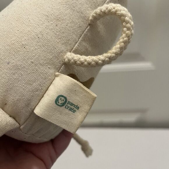 Panda Crate Baby Mooing Cow Educational Shaker Sound Stuffed Canvas Toy 6” - Picture 9 of 10